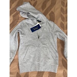 NWT Ralph Lauren Polo Boys Size 5 Zip Up Hoodie Sweatshirt